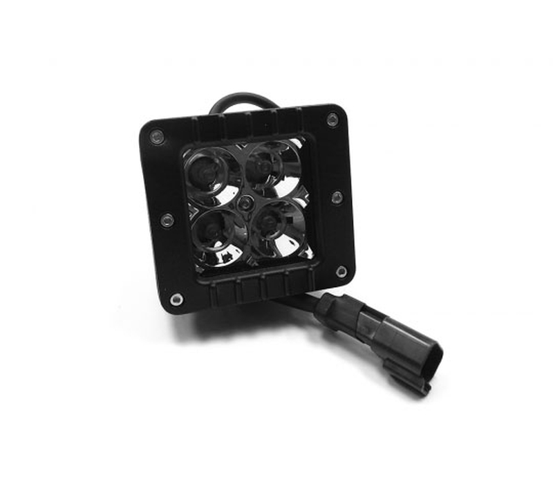 Southern Truck 3.0 X 3.0 Inch 16W Square LED Cube Light Flood Beam 1,440 Lumens Each