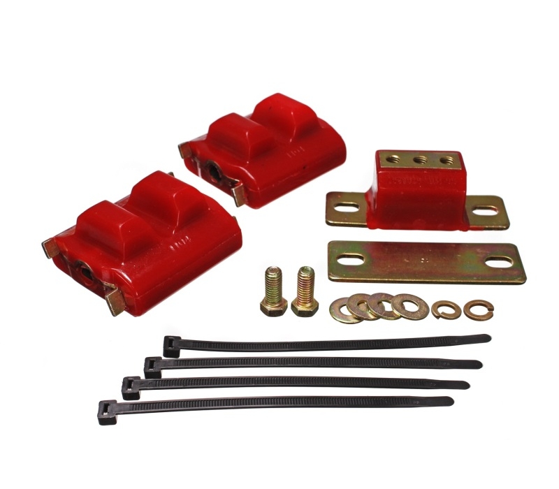 Energy Suspension 73-92 Chevrolet Camaro Red Motor and Transmision Mounts; Zinc Finish