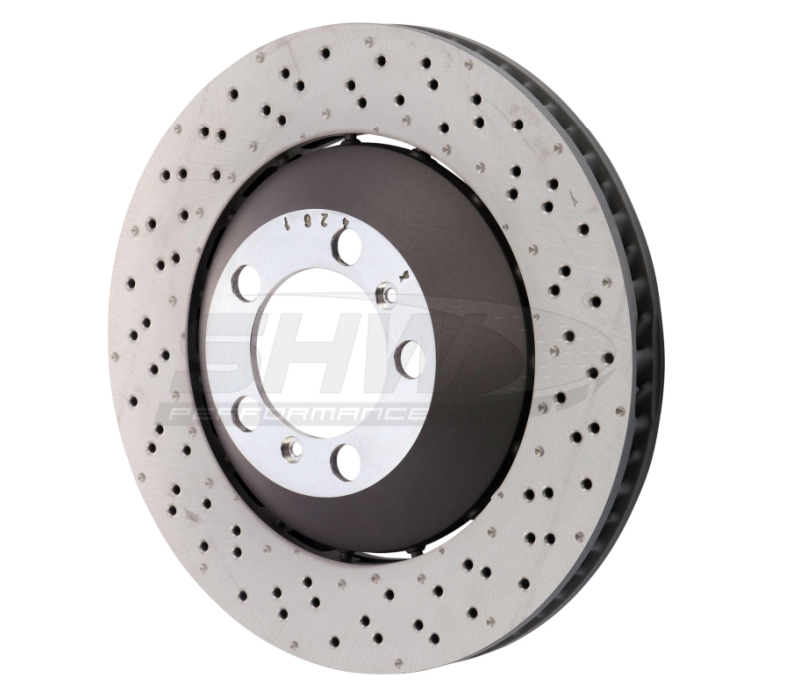 SHW 14-19 Porsche 911 GT3 4.0L w/o Ceramic Brake Right Front Drill-Dimp LW Brake Rotor (99135140681)