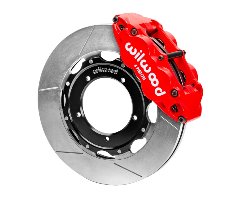Wilwood 69-89 Porsche 911 Front Superlite Brake Kit 3.5in MT Slotted Face - Red
