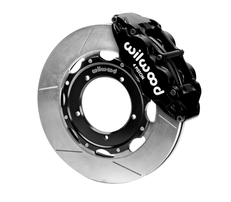 Wilwood 69-89 Porsche 911 Front Superlite Brake Kit 3.5in MT Slotted Face - Black