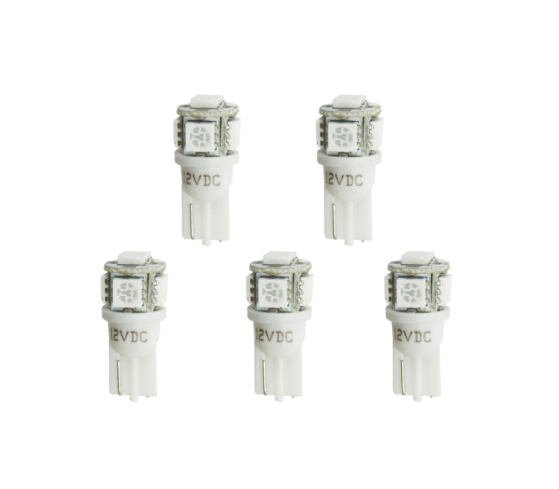 Autometer LED Light Bulb Replacement - White 5 Pack