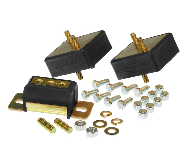 Prothane Jeep Motor & Trans Mount Kit - Black