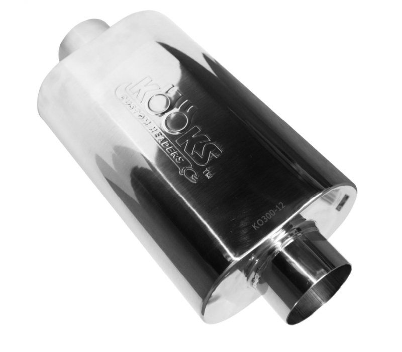 Kooks Headers Universal 3in Center/Center Oval Muffler (4x8x12)