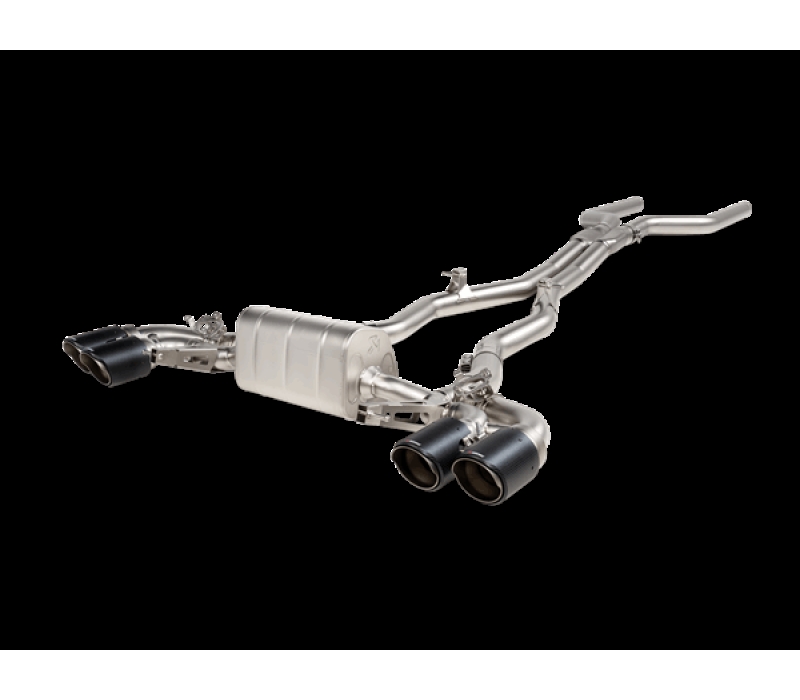 Akrapovic 2021 BMW M8/M8 Competition (F91/F92) Evolution Line Cat Back (Titanium) w/Carbon Tips