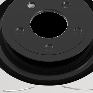 DBA 2018+ Jeep Wrangler JL 3.6L Front Slotted 4000 Series Rotor