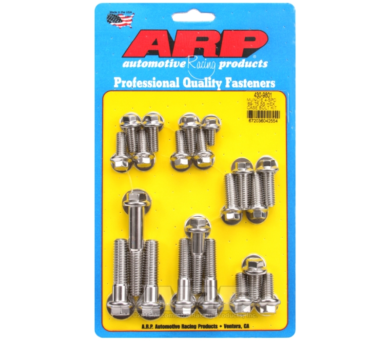 ARP Muncie 4-spd 69-75 SS hex trans case bolt kit