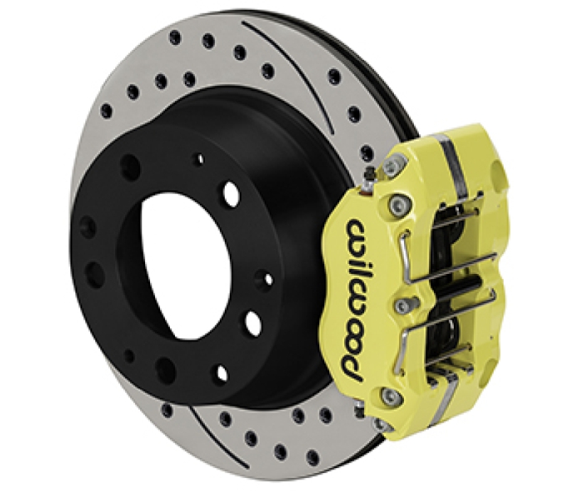 Wilwood 69-83 Porsche 911 Narrow Dynapro-P Radial Rear Brake Kit - Yellow Powder Coat Caliper