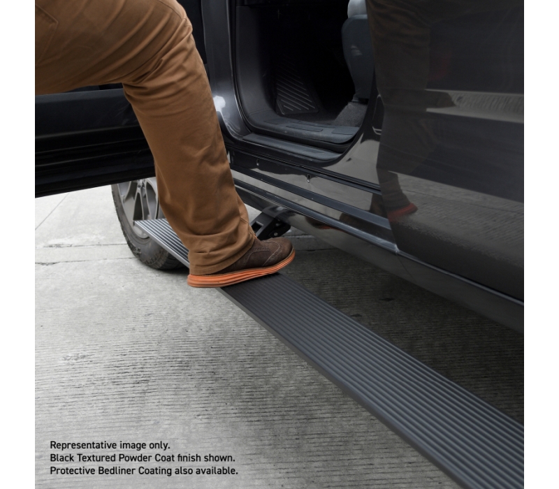 RealTruck 19-24 Ram 1500 Crew Cab 4dr VoltStep Electric Running Board Kit - Bedliner Coating