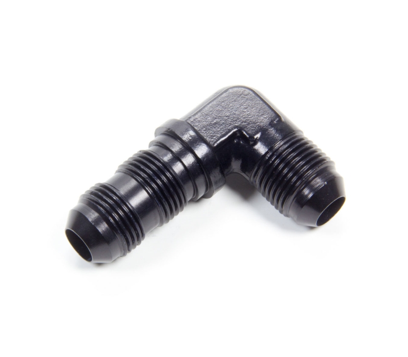 AEROQUIP #8 Flare 90 Deg Bulkhead Union Black