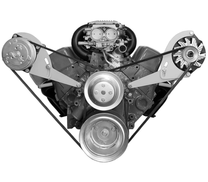 ALAN GROVE COMPONENTS ALT BRACKET SBC LWP DRIV ERS SIDE LOW PROFILE