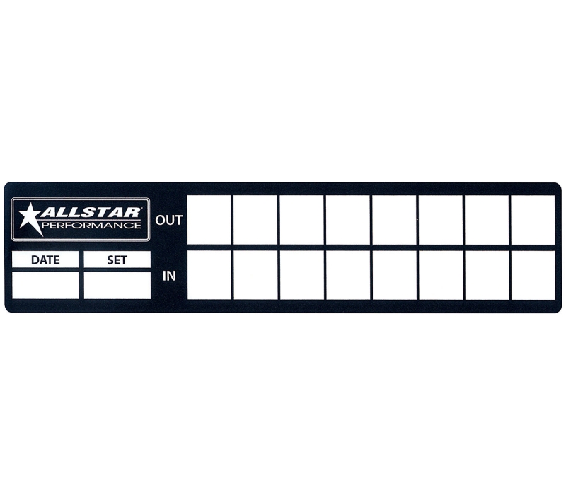 ALLSTAR PERFORMANCE Tire Log Decals 8pk