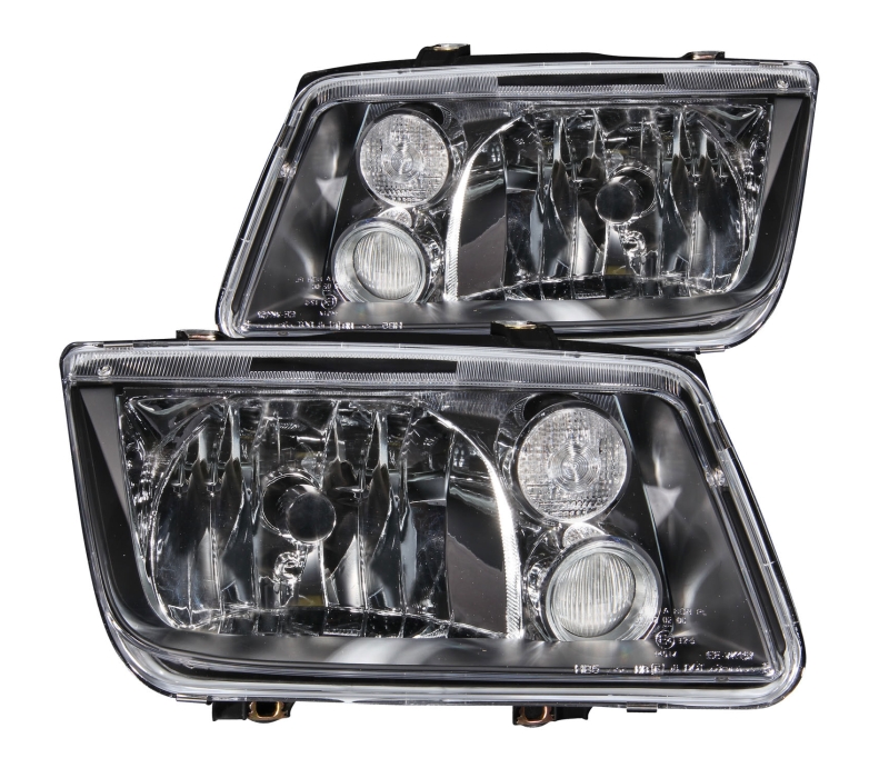 ANZO USA Volkswagen Jetta Mk4 Crystal Headlights Black W/O Bulbs 121169
