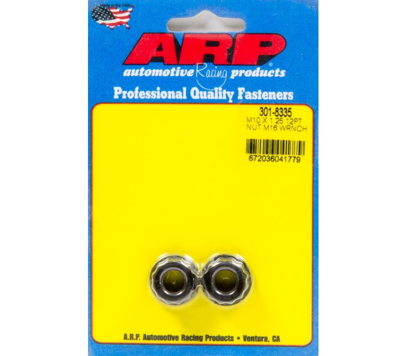 ARP M10 x 1.25 M16 Socket 12pt Nut Kit 2 Pack