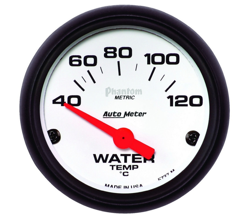 Autometer Phantom 52mm 40-120 Deg C Electronic Water Temp Gauge