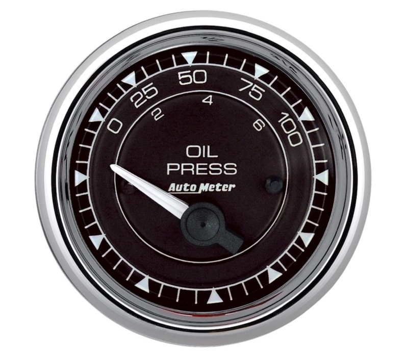 Autometer Chrono 2-1/16in 100PSI Electric Pressure Gauge - Chrome