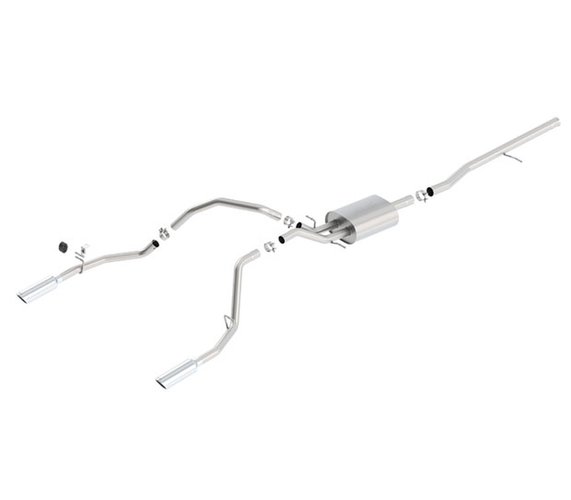 Borla 140536 | Silverado 1500 5.3L Cat-Back Exhaust S-Type; 2014-2018