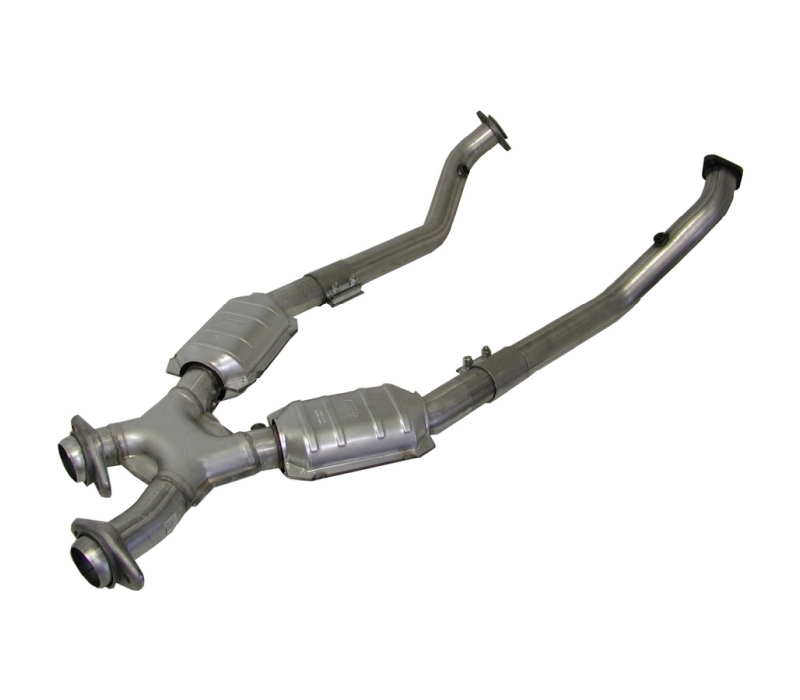 BBK Full Length 2.5 inch crossover-pipe WITH CONVERTERS GT/Cobra V8