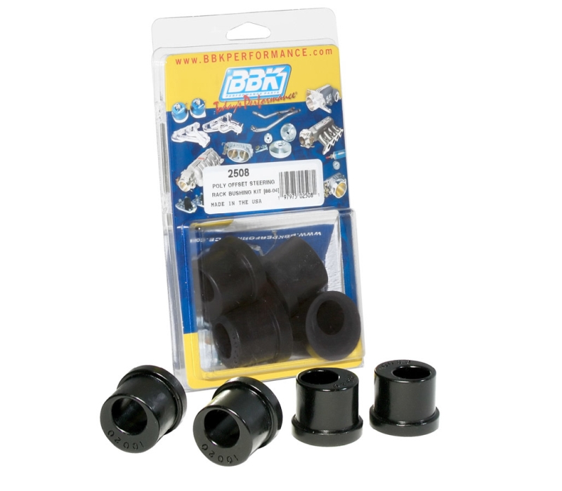 BBK 86-04 Mustang Offset Polyurethane Steering Rack Bushings (4pc)