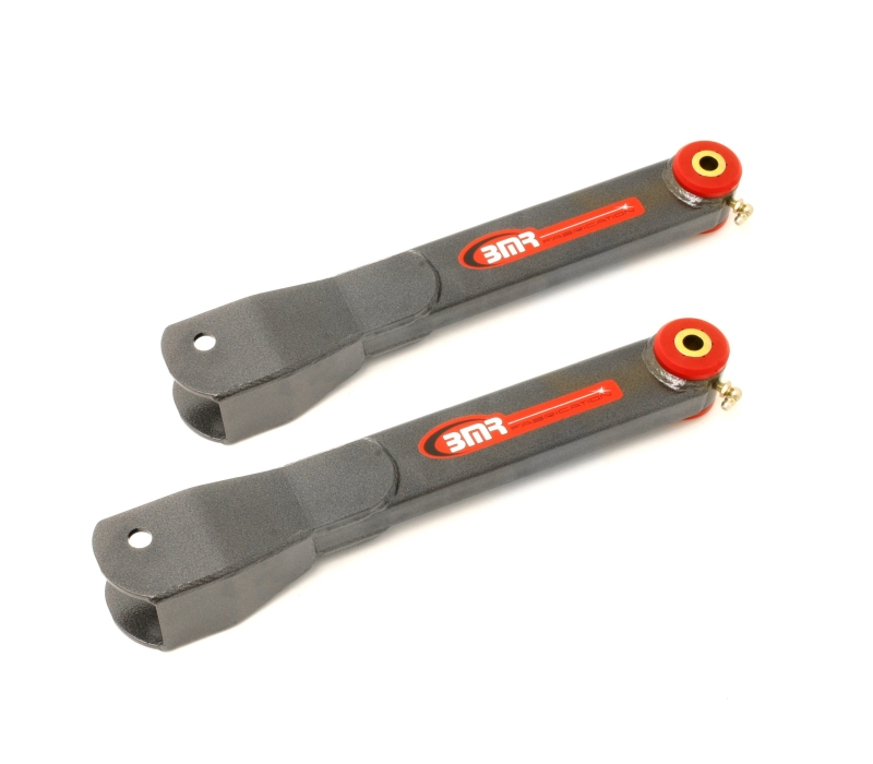 BMR Camaro Rear Trailing Arms, pair Polyurethane Bushings Black Hammertone