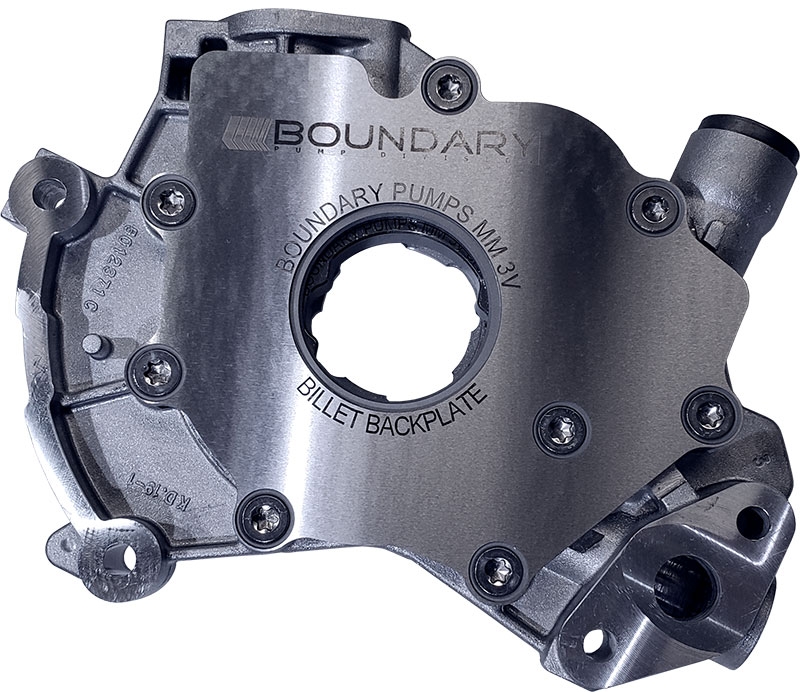 Boundary 99-15 Ford Modular Motor (All Types) V8 Oil Pump Assembly w/Billet Back Plate