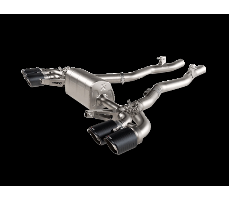 Akrapovic 2021 BMW M8/M8 Comp Gran Coupe (F93) w/OPF/GPF Slip-On Line (Titanium) w/Carbon Tips