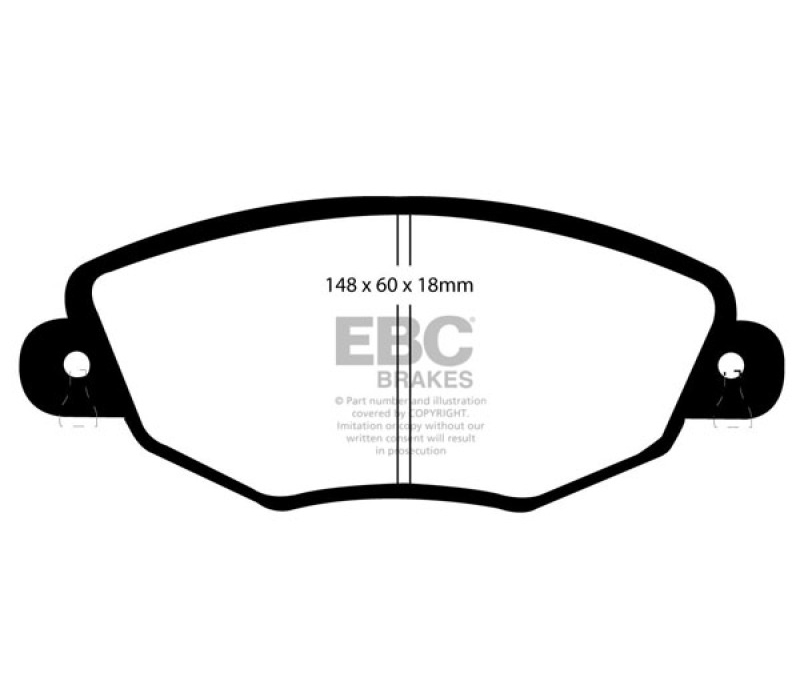 EBC 01-04 Jaguar X-Type 2.5 Ultimax2 Front Brake Pads