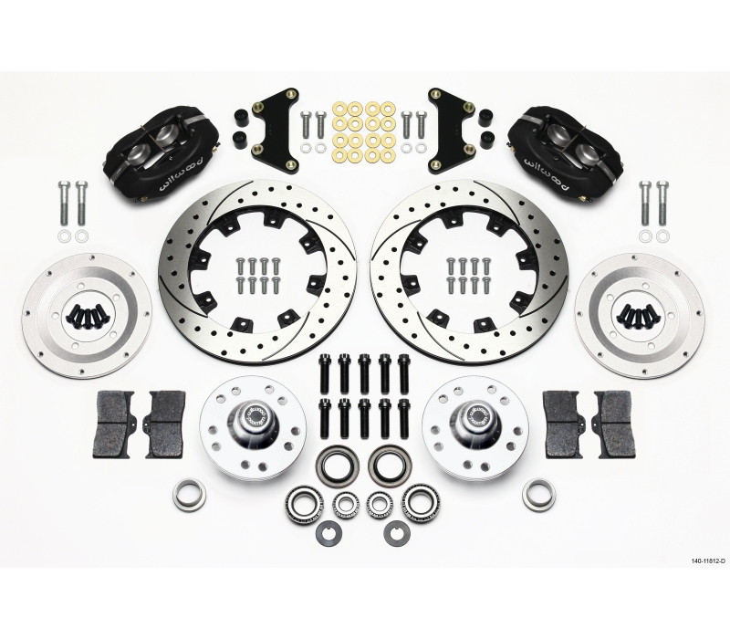 Wilwood Forged Dynalite Front Kit 12.19in Drilled 49-54 Chevy/53-62 Corvette (*Line Kit Needed*)