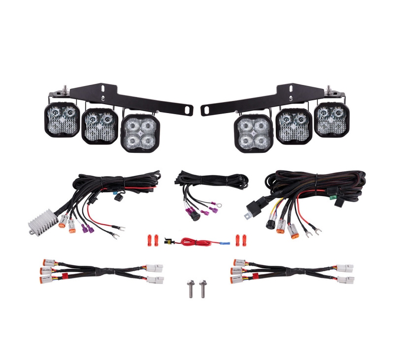 Diode Dynamics 17-20 Ford Raptor SS3 LED Fog Light Kit - White Pro