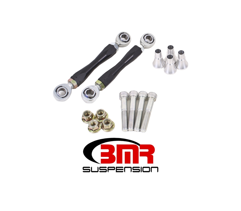 BMR 08-17 Challenger Front Sway Bar End Link Kit - Black
