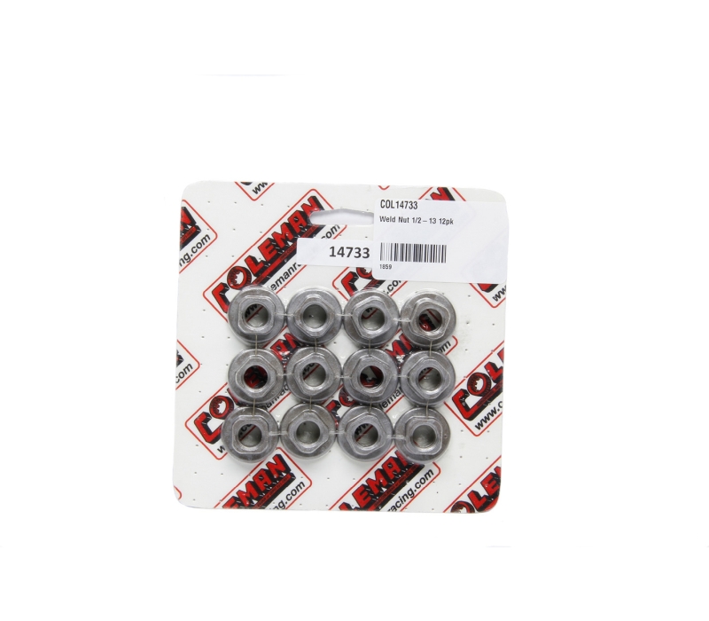COLEMAN MACHINE Weld Nut 1/2-13 12pk
