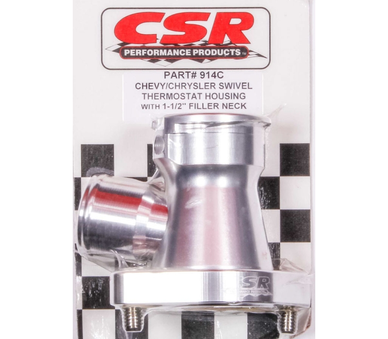 CSR PERFORMANCE Chevy 360 Swivel Filler Neck - Clear