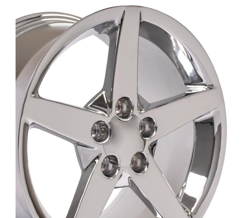 OE Wheels 18 Replica Wheel CV06 C6 Rim 18x9.5 Chrome Wheel Chevrolet Corvette (front only) 2005-2013