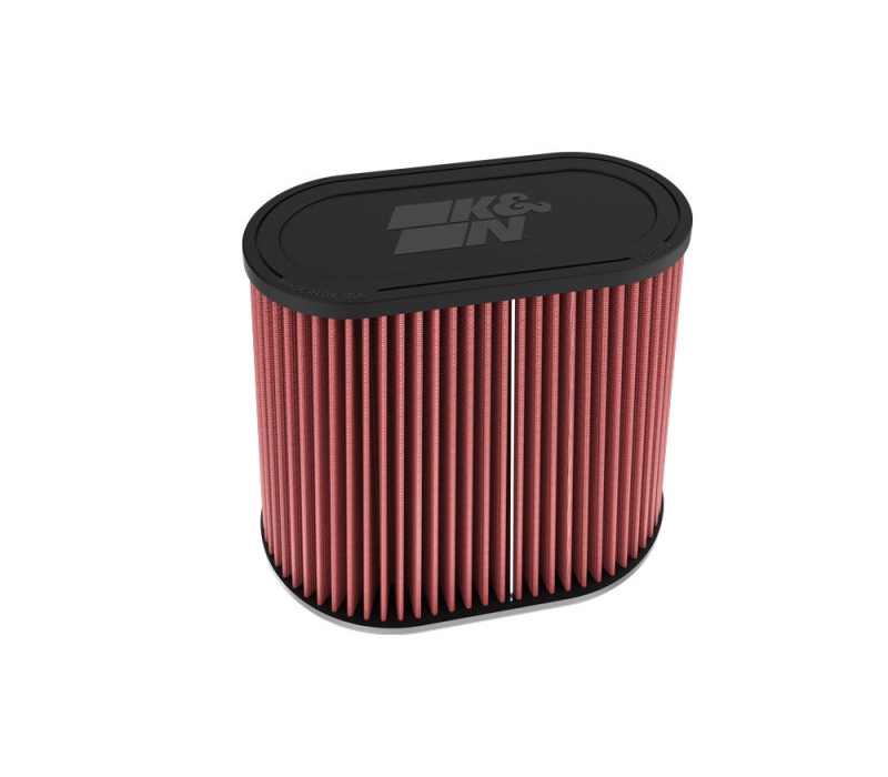 K&N Universal Clamp-On Air Filter 3in Dual Flange 9in x 6in Base 7.5in x 3.688in Top 7.5in Height