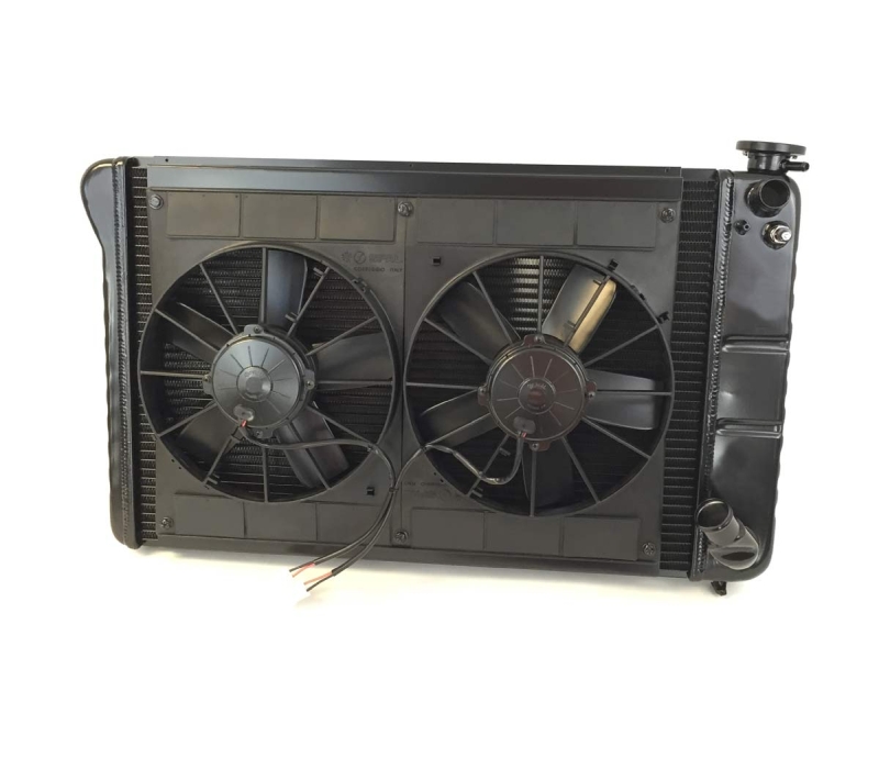 DeWitts LSX Conversion Radiator Corvette SB CF, Black Ice