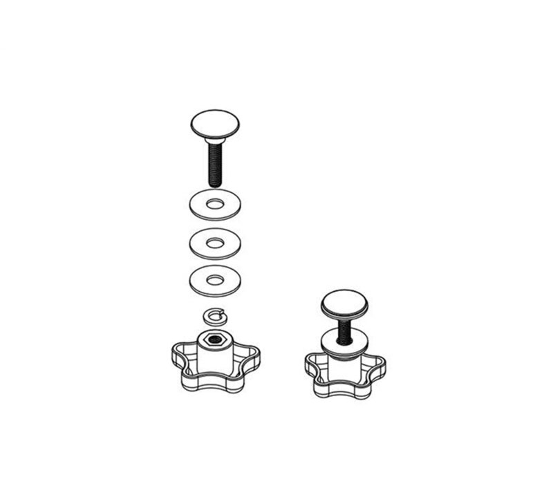 BAK Elevator Bolt Assembly (Includes 2 Complete Knob Sets)