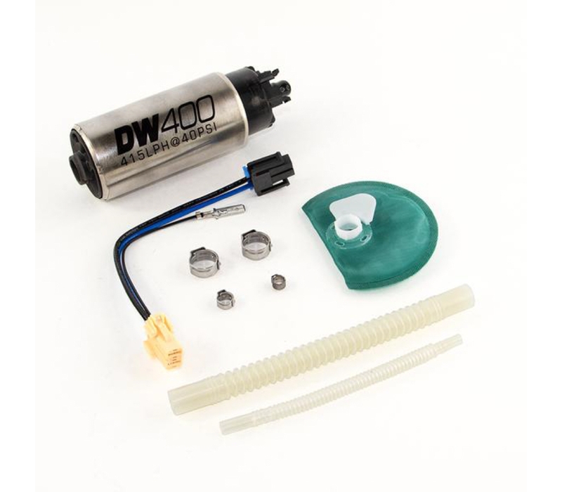 DeatschWerks 415LPH DW400 Fuel Pump w/9-1047 Install Kit 15-17 Ford Mustang V6/GT w/ 1/8in Venturi