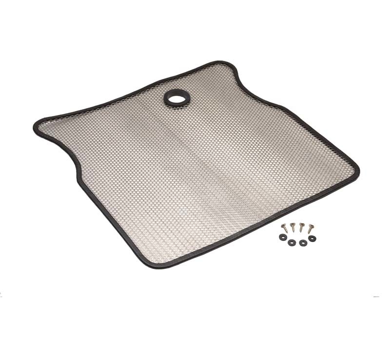 Kentrol 55-86 Jeep CJ Bug Shield - Polished Silver