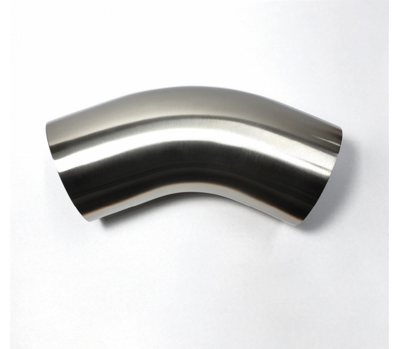 Stainless Bros 3.5in Diameter 1.5D / 5.25in CLR 45 Degree Bend 16GA Wall - Leg