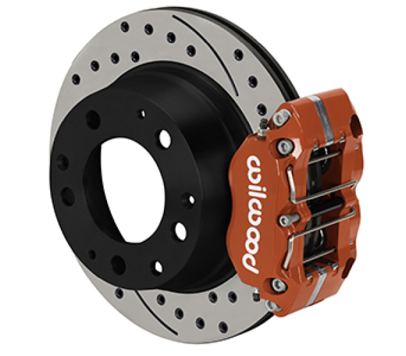 Wilwood 69-83 Porsche 911 Narrow Dynapro-P Radial Rear Brake Kit Red Caliper SRP Drill & Slot Rotor