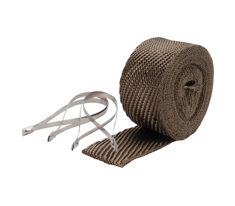 DEI Exhaust Wrap Kit - Pipe Wrap and Locking Tie - Titanium