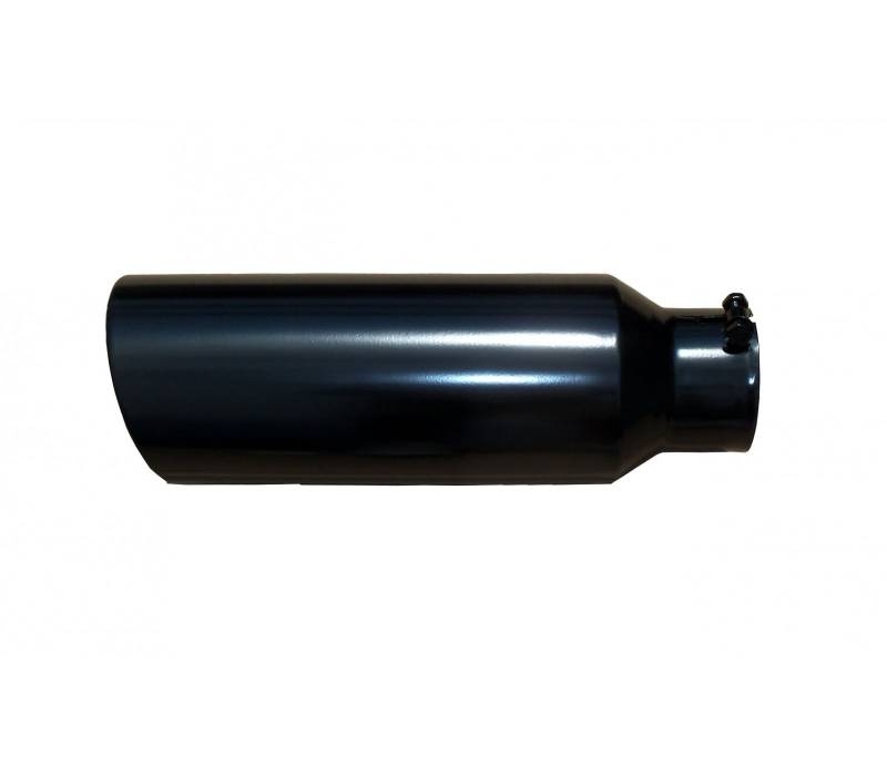 Pypes Diesel Truck Exhaust Tip 4" in - 6" out, 18" long Monster Tip - Black