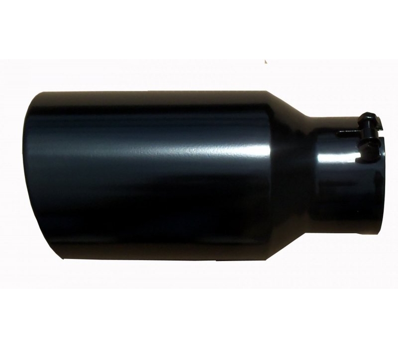 Pypes Diesel Truck Exhaust Tip 4" in - 6" out, 12" long Monster Tip - Black