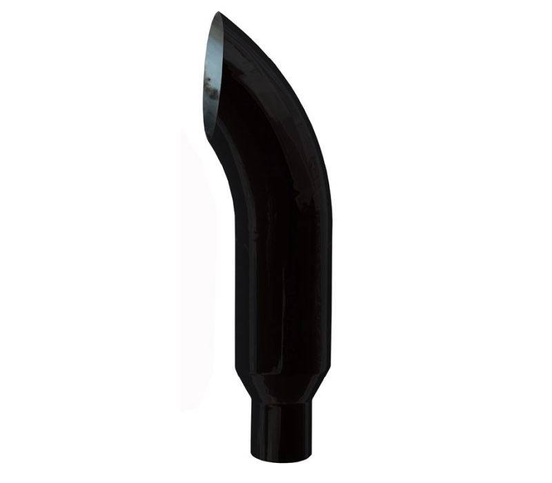 Pypes Diesel Truck 5" in - 7" out, 36" long Stack Tip (each) - Turn Out Black