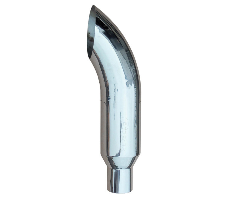 Pypes Diesel Truck 5" in - 8" out, 36" long Stack Tip (each) - Turn Out in Polished