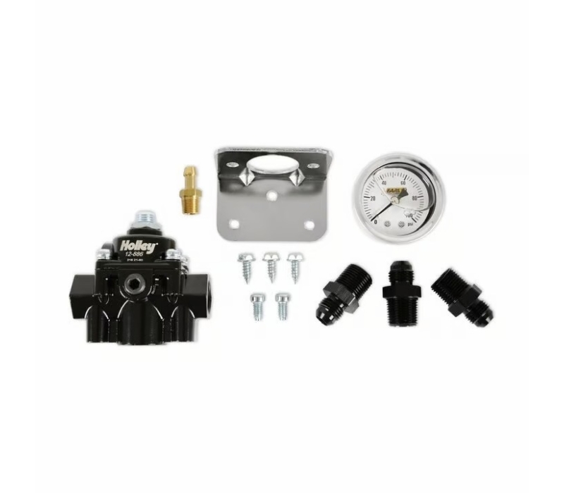 HOLLEY 12-886 Regulator/Gauge Kit w/Fittings