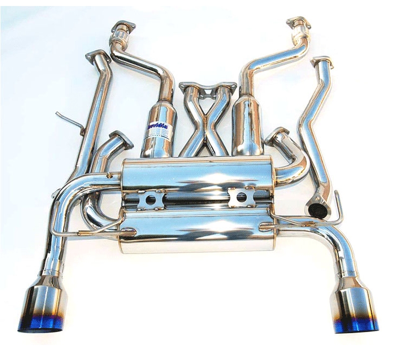 Invidia Fx35/45 Gemini Single Layer Titanium Tips Cat-Back Exhaust System