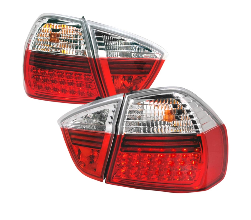 Spec-D Bmw E90 4d Led Taillights - Red (Lt-E9005rled-Apc)