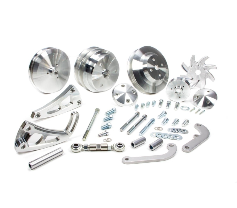 MARCH PERFORMANCE SBC Long w/p Serpentine Conversion Pulley Kit