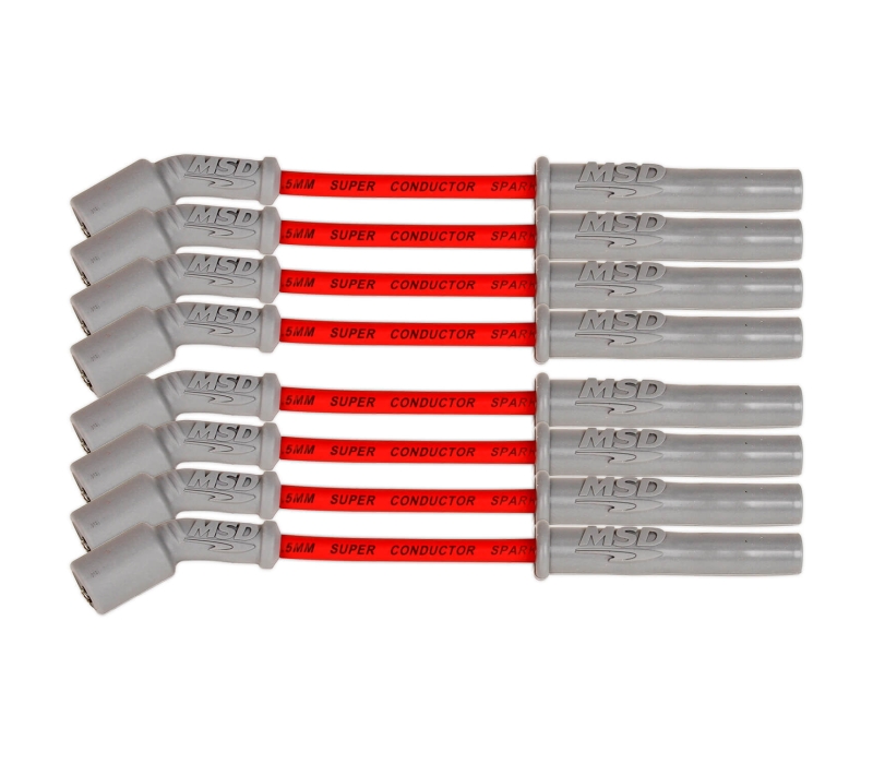 MSD Plug Wire Set - Red GM LT1 2014-Up